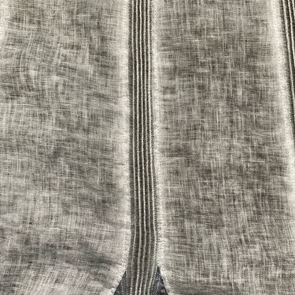 NWT 100% Linen Elie Tahari Lynelle Pleated Grey Midi Skirt - Picture 10 of 10